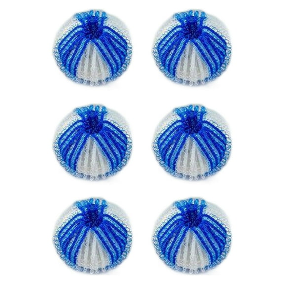 WNFJR Clothes Antis-Winding Adsorption Hair Removal Cleaning Ball Reusable Hair Remover Washing Machine Hair Catcher Laundry Ball Dryer Ball for Clothing 6PCS