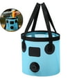 thumbnail image 1 of WNFJR Collapsible Bucket 5.2 Gallon Water Container Folding Water Bucket with Handle Portable Wash Basin(Sky Blue), 1 of 6