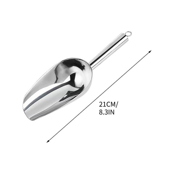 WNFJR Commercial Grade Aluminum Multi-Purpose Food Scoop - Ergonomic Design, Ideal for Ice, Candy, Flour & More - 6 Sizes Available - Perfect for Home & Vending Services