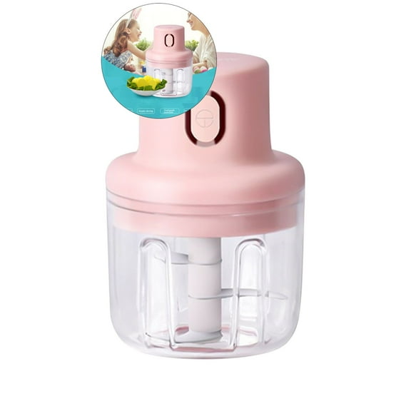 WNFJR Cordless Electric Small Food Processor, Mini Food Chopper for Garlic Veggie Vegetables Fruit, Salad Mincing & Puree, Kitchen