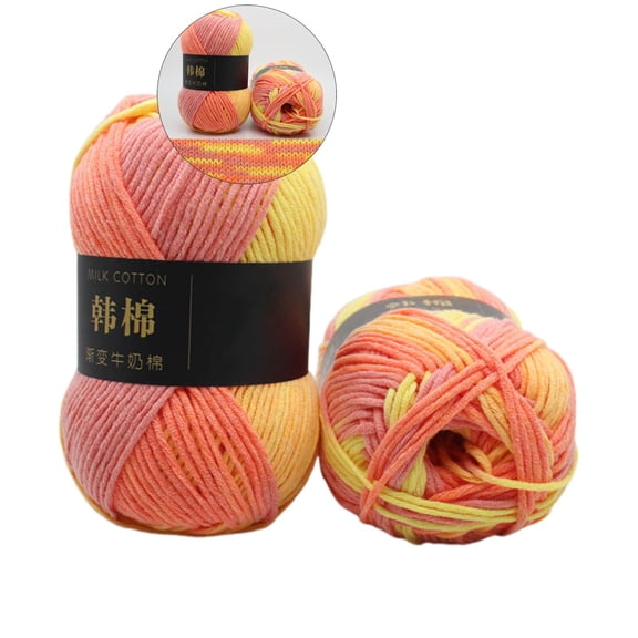 WNFJR Crochet/Knitting Rainbow Yarn, Multicolor Variegated Acrylic Yarn, Crochet Yarn for Beginners, Soft Yarn for Crocheting Blanket and Handicraft Mini Project