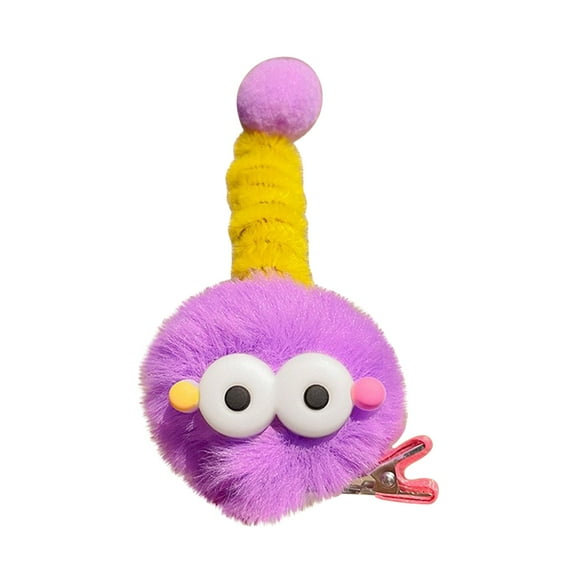 WNFJR Cute Plush Hairpin Clips Set - Fashionable & Adorable Hair Accessories for Women, Girls, & Teens - Perfect for Daily Wear, Weddings, and Parties