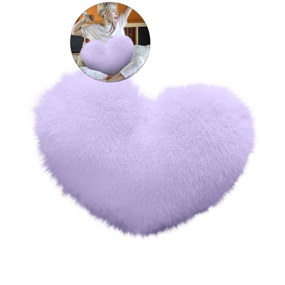 WNFJR Cute Plush Heart Pillow Cushion Toy Throw Pillows Gift for Friends/Children/Girls/Dogs on Valentine's Day Fit for Living/Bed/Dining/Sofa/Cars