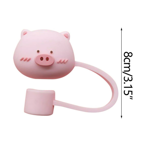WNFJR Cute Straw Cover for Cup, Silicone Straw Covers Cap for Cup Accessories, Cute Straw Topper for Tumblers, Straw Cap Stopper for Reusable Straws Tip Lids