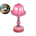 thumbnail image 1 of WNFJR Desk Lamp, Retro Bluebells Flower Style Small Table Night Lamp for Bedroom(Purple), 1 of 6