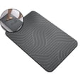 thumbnail image 1 of WNFJR Diatomite Stone Bath Mat 15.7"x11.8" Quick Dry Bathroom Mat Non-Slip Bathroom Diatomaceous Earth Bathroom Floor Mat Carpet(Gray), 1 of 6
