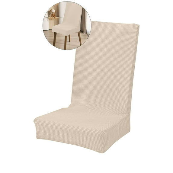 WNFJR Dining Room Chair Covers - Chair Covers Kitchen Chair Slipcovers Stretch Washable Decorative Seat Protector for Home Party