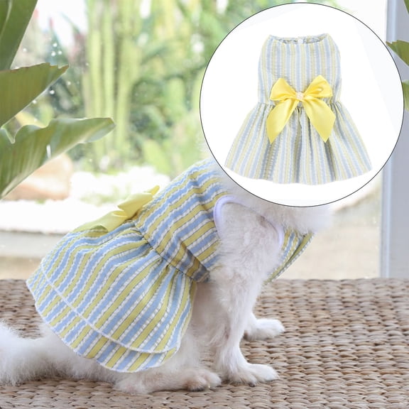 WNFJR Dog Dresses for Small Medium Dogs Puppy Clothes Summer Princess Pet Dresses Girl Female Doggie Tutu Skirt Apparel for Chihuahua Yorkies Pup Cat Outfit