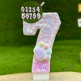 thumbnail image 1 of WNFJR Dog Paw Birthday Number Candles for Cake Decoration, Pink Dog Cat Paw Number 7 Candle, Dog Themed Birthday Cake Topper for Party Anniversary Decor Supplies, 1 of 3