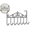 thumbnail image 1 of WNFJR Over the Door Hooks, Over the Door Hanger for Hanging, Over Door Towel Rack Coat Rack Hanger Hooks for Clothing, Anti-Rust Over Door Organizer Rack with 7 Hooks(Black), 1 of 6