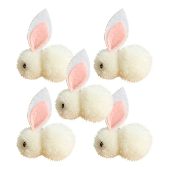 WNFJR Easter Bunny Plush Toys 5pcs Mini Bunny Gift Set Easter Decoration Plush Dolls Cute Stuffed Animal Toys for Kids