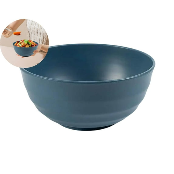 WNFJR Eco-Friendly Plastic Cereal Bowl – Lightweight Straw Fiber Bowl Microwave & Dishwasher Safe – Reusable Non-Breakable Soup, Oatmeal & Fruit Bowl