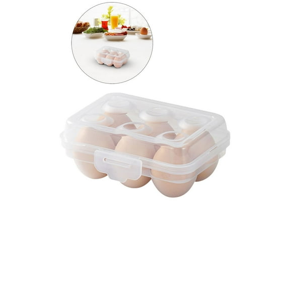 WNFJR Egg Storage Box Refrigerator Crisper Egg Protection Box Portable Egg Carriage Container for Camping Picnic Essential