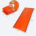thumbnail image 1 of WNFJR Emergency Sleeping Bag, Emergency Blanket, Waterproof Lightweight Survival Shelter Blanket, Portable Survival Thermal Sack for Outdoor Camping Hiking Adventure, 1 of 4
