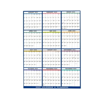 WNFJR Erasable Wall Calendar, Double-Sided Adhesive Calendar, Foldable Style Calendar, Dry-Erase Vertical Calendar