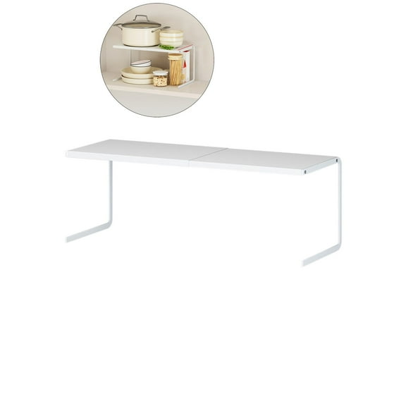 WNFJR Expandable Storage Rack Expandable Cabinet Shelf Organizer Kitchen Cabinet Storage Shelf Rack Spice Rack for Kitchen Bathroom Countertop