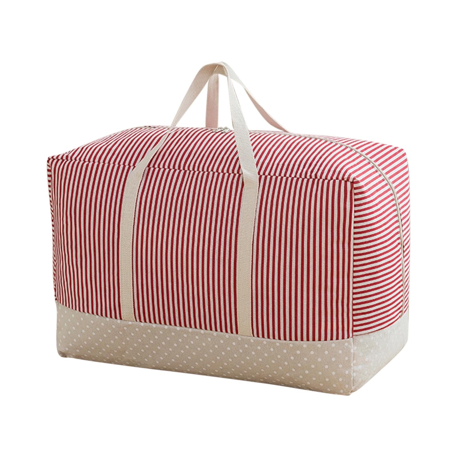 WNFJR Extra Large Capacity Storage Basket with Handles, Canvas Fabric ...