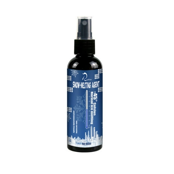 WNFJR Fast-Acting Car Deicer Spray - 100ml, for Instant Ice Melting on Windshields, Windows, and More - Safe and Easy to Use for All Winter Driving Needs