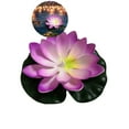 thumbnail image 1 of WNFJR Floating Lights Lotus Floating Lanterns Lifelike Artificial Floating Flowers for Pool with LED Lights Lily Pads Water Lantern for Decor, 1 of 4