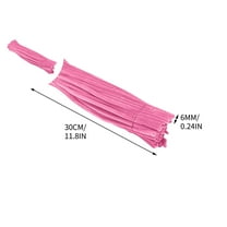 WNFJR Fluffy Light Pipe Cleaners 100 Pcs, Chenille Stems for DIY Crafts & Home Decor Projects, Soft Craft Supplies