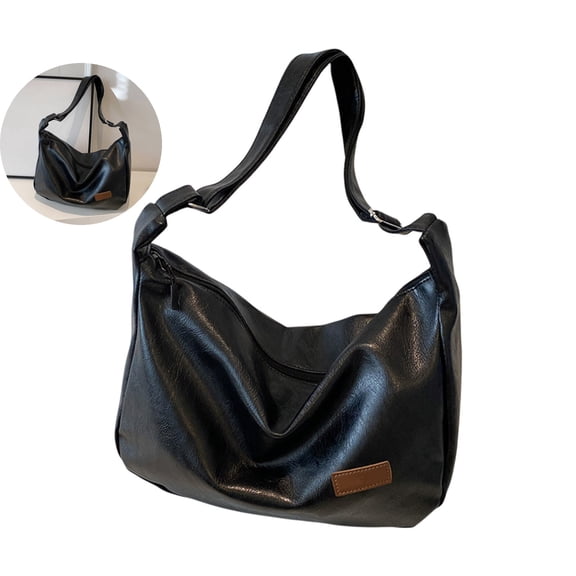 WNFJR Foldable Shoulder Bag – Stylish Slouchy Tote Purse with Adjustable Strap – Lightweight Crossbody & Handbag for Work, Travel & Daily Use