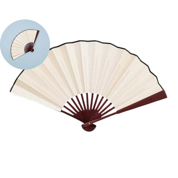 WNFJR Folding Fan for Weddings Parties Fashion Accessory Lightweight Lace Silk Handheld Fan for Summer Events Decor & Gifts