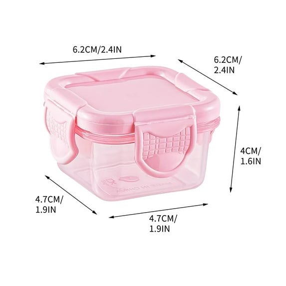 WNFJR Food Grade Storage Box, Baby Food Preservation Container, Multi Compartment Seasoning Box, Portable Sealed Candy Box