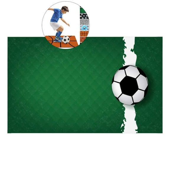 WNFJR Football Training Mat - 40x60cm Non-Slip Ball Control Practice Gym Mat for Kids & Adults, Improves Coordination & Footwork, Machine Washable, Indoor/Outdoor Use