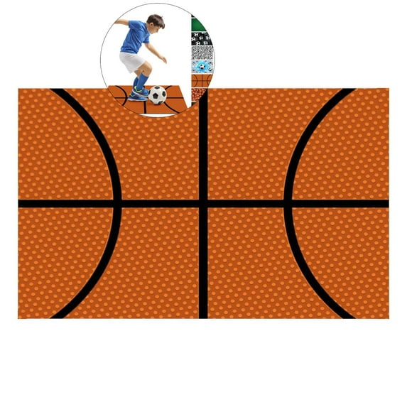 WNFJR Football Training Mat - 40x60cm Non-Slip Ball Control Practice Gym Mat for Kids & Adults, Improves Coordination & Footwork, Machine Washable, Indoor/Outdoor Use