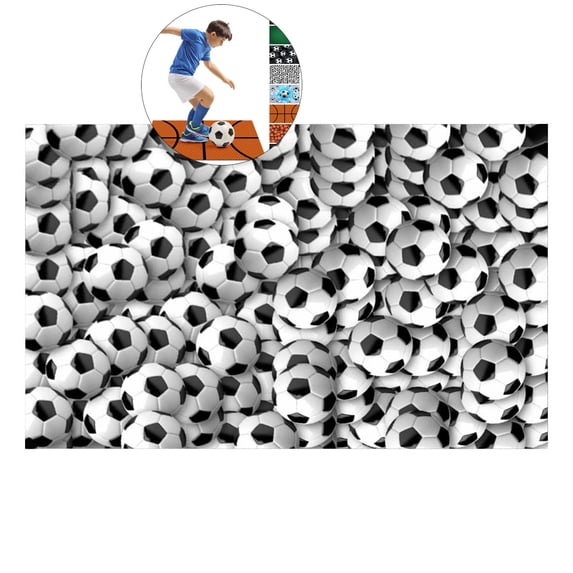 WNFJR Football Training Mat - 40x60cm Non-Slip Ball Control Practice Gym Mat for Kids & Adults, Improves Coordination & Footwork, Machine Washable, Indoor/Outdoor Use