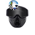 thumbnail image 1 of WNFJR Full Frame Windshield Motorcycle Desert Ski Mask - Antifog & Antiscratch Goggles with UV Protection, Removable Face Mask, Cold Weather Protection, 1 of 4