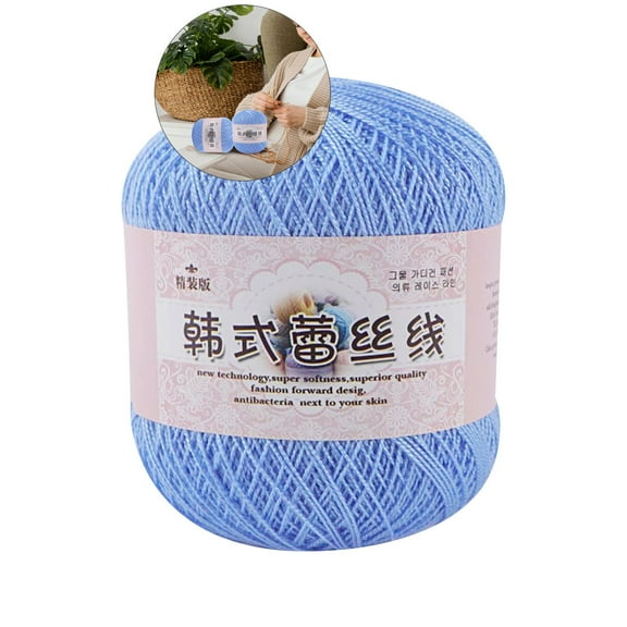 WNFJR Hand Woven Silk & Lace Crochet Yarn | Soft, Strong & Lustrous | Multi-Purpose DIY Craft Thread for Beginners & Experts | Ideal for Balls, Bags, Sweaters, Shoes, Hats, Dolls