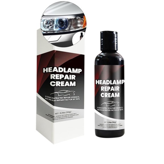 WNFJR Headlight Restoration Kit - 150ml Car Light Cleaner & Coating, Removes Scratches, Enhances Brightness, Long-Lasting Protection, for Cars & Motorcycles