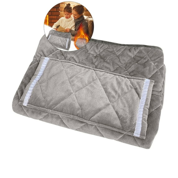 WNFJR Heated Blanket with Pocket USB Heated Lap Blanket for Office Car Heated Blanket Heated Throw Blanket Portable Heated Blanket for Dorm Car Home Travel Brown