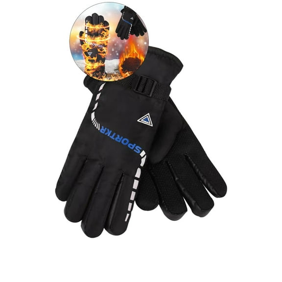 WNFJR Heated Gloves for Men Women, Rechargeable Heated Motorcycle Gloves, Electric Ski Gloves Waterproof for Winter Outdoor Cycling Hiking Camping