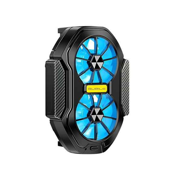 WNFJR High Power Phone Cooler, Wireless Charging Heat Sink, Turbo Cooling Fan for Phones, Phone Heat Dissipation Back Clip