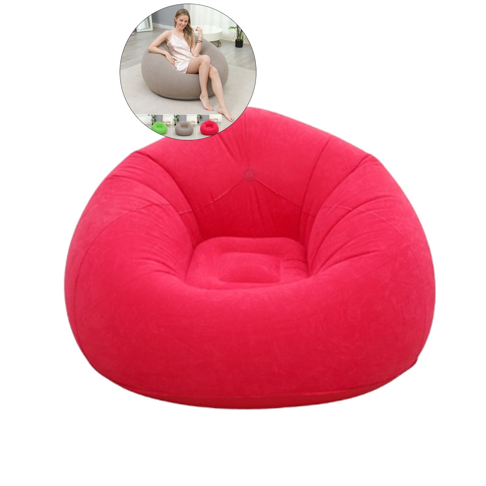 WNFJR Inflatable Bean Bag Chairs for Adult Blow up Chairs Inflatable ...