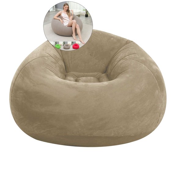 WNFJR Inflatable Bean Bag Chairs for Adult Blow up Chairs Inflatable Lazy Sofa Folding Portable Inflatable Chair for Movie Outdoor Room Bedroom Reading Camping