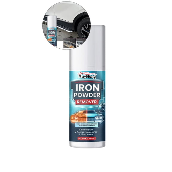 WNFJR Iron Powder Remover - Car Rust Remover Spray, Rim Iron Cleaner Remove Iron Particles in Automobile tire, Motorcycle, Effective Wheel Decontamination