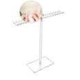 thumbnail image 1 of WNFJR Jewelry Stand, Solid Clear 2-Tier Acrylic Jewelry Organizer Stand & Bracelet Holder Stand for Necklace Display, Ring & Watch Display, 1 of 4