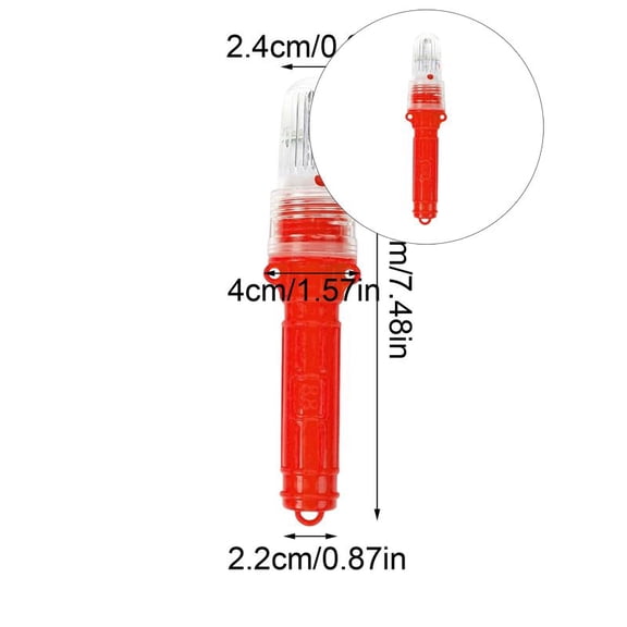 WNFJR LED Fishing Strobe for Lobster or Fishing Net Marine LED Flashing Light Beacon Light Buoy Lure Night Fishing Light Sensor Warning Net Beacon Light