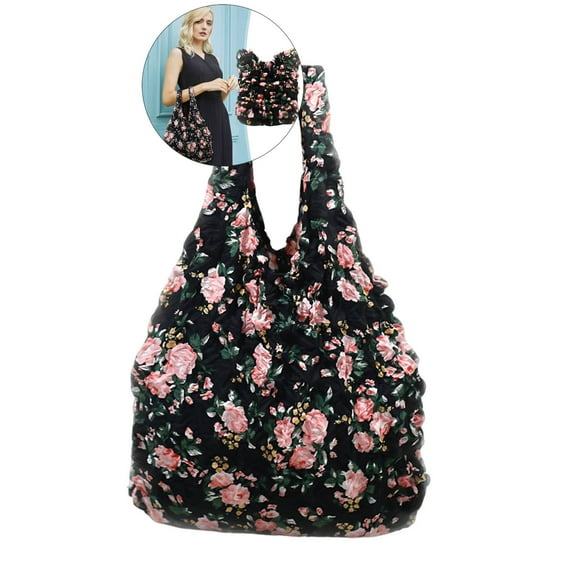 WNFJR Large Capacity Multipurpose Shopping Tote Bag - Telescopic Pleated Design | Soft & Foldable | High Density & Strong Load-Bearing | Perfect for Groceries & Travel