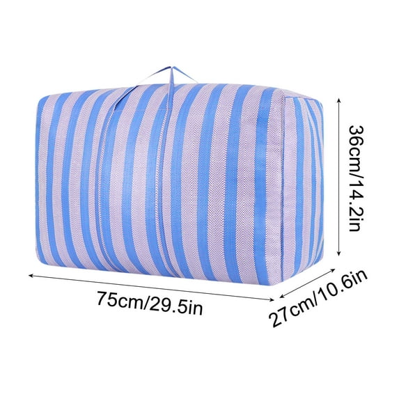 WNFJR Large Capacity Nylon Storage Bags - Breathable, Foldable for Clothes, Bedding - Multiple Sizes, Heavy Duty with Reinforced Handles