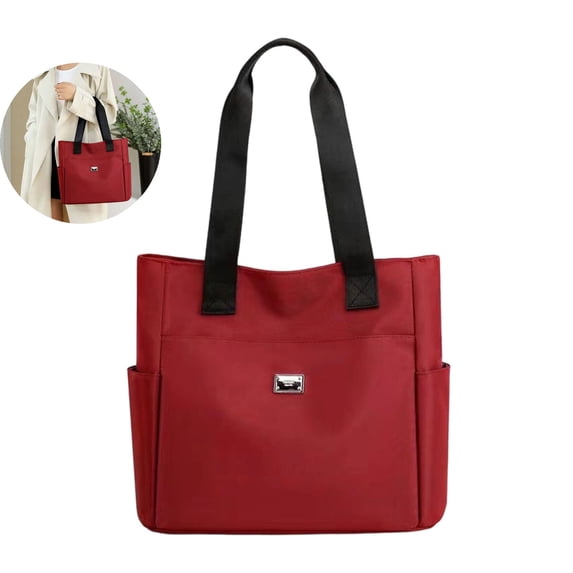 WNFJR Large Capacity Nylon Women's Casual Shoulder Bag - Stylish Daily Messenger Bag for Work & Shopping