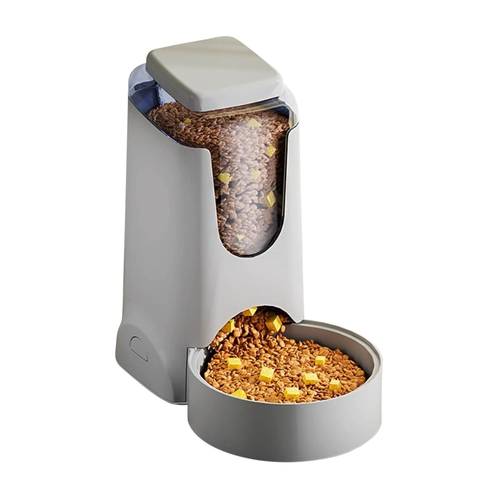 Image showcasing WNFJR Large Capacity Pet Feeder, Stainless Steel Automatic Dog Feeder ...