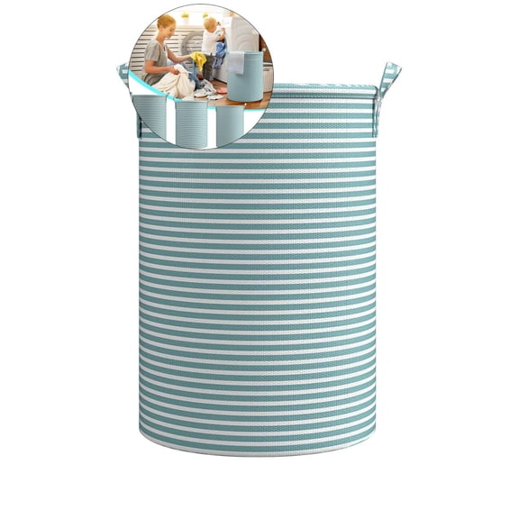 WNFJR Laundry Hamper, Laundry Basket, Storage Basket with Waterproof Coating, Canvas Fabric Hamper for Clothing