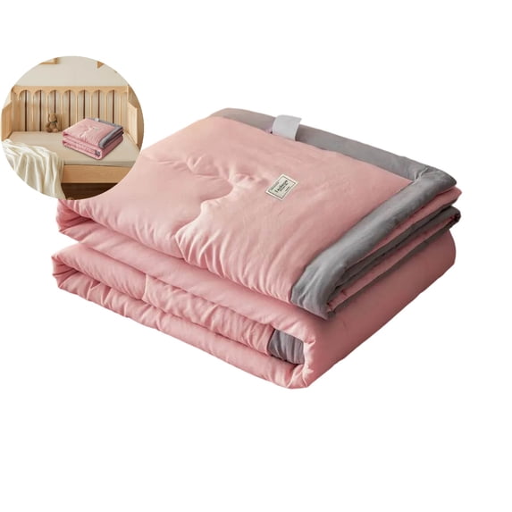WNFJR Lightweight Quilt for Summer - Ultra Soft & Breathable Full Queen Size Comforter, All Seasons Bedding