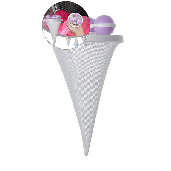 WNFJR Lint Catcher Washing Machine Float Wash Ball, Laundry Washer Washing Ball Cleaning Decontamination Laundry Ball Filter Bag Filter Hair Remover