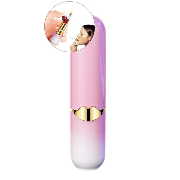 WNFJR Lipstick Lighter, Soft Flame Butane Lighter, Open Flame Lighter, Portable Windproof Lighter, Unique Birthday Gift for Ladies and Girlfriends