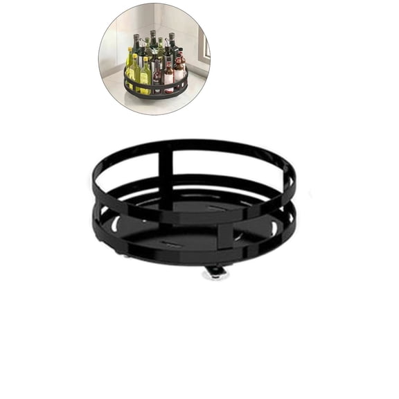 WNFJR Metal Organizer - Adjustable Seasoning Organizer - Rotating Organizer for Kitchen, Bathroom, Dining Table, Coffee Bar
